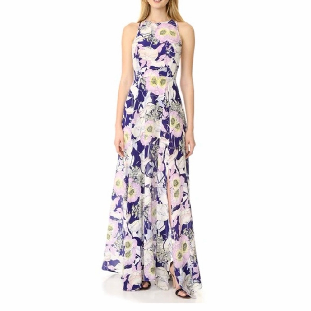 YUMI KIM Silk Dream Maxi dress 
Bora Bora Navy NWOT S 2 4 6